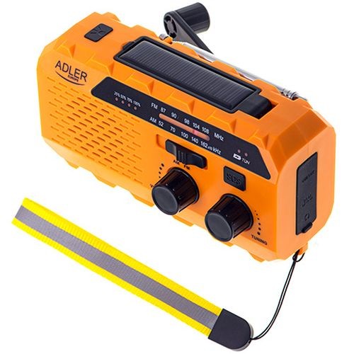 ADLER AD 1197 PĀRNĒSĀJAMS RADIO-LUKTURIS AR DINAMO FUNKCIJU