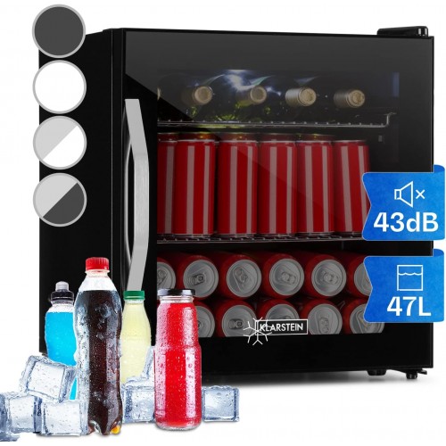 Klarstein Beersafe Reflect 44 cm, 47 l dzērienu ledusskapis