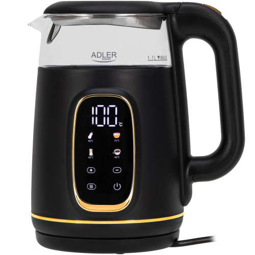 Adler AD 1305BG Elektriskā tējkanna ar temperatūras kontroli 1.7L 2200W