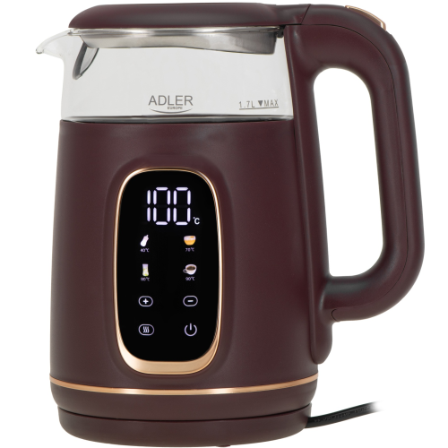 Adler AD 1305BU Elektriskā tējkanna ar temperatūras kontroli 1.7L 2200W