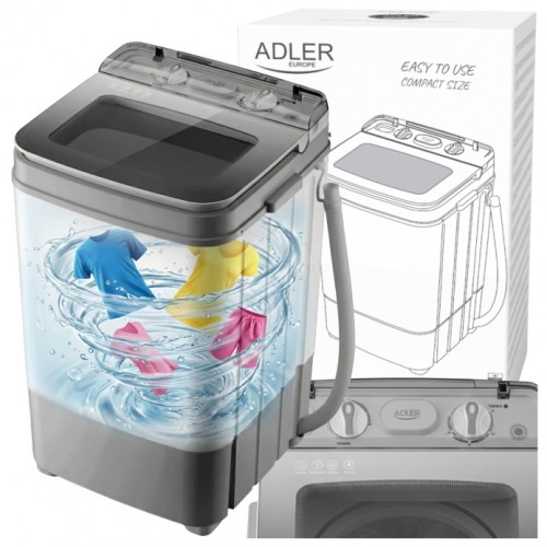 ADLER AD 8057 MINI VEĻAS MAŠINA AR CENTRIFŪGU 6KG 700W