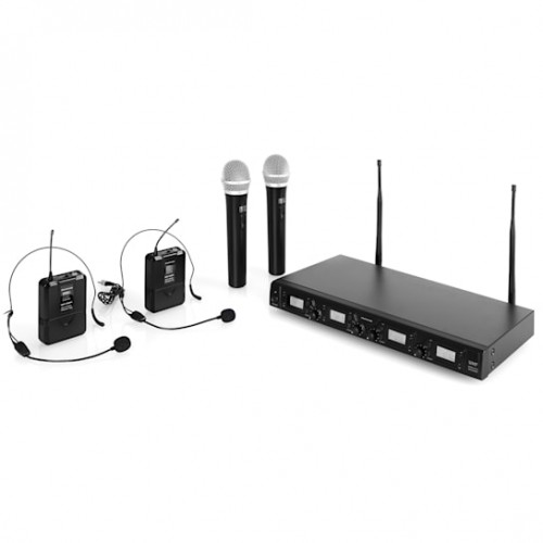 Auna UHF-550 Quartett3, Bezvadu mikrofonu komplekts